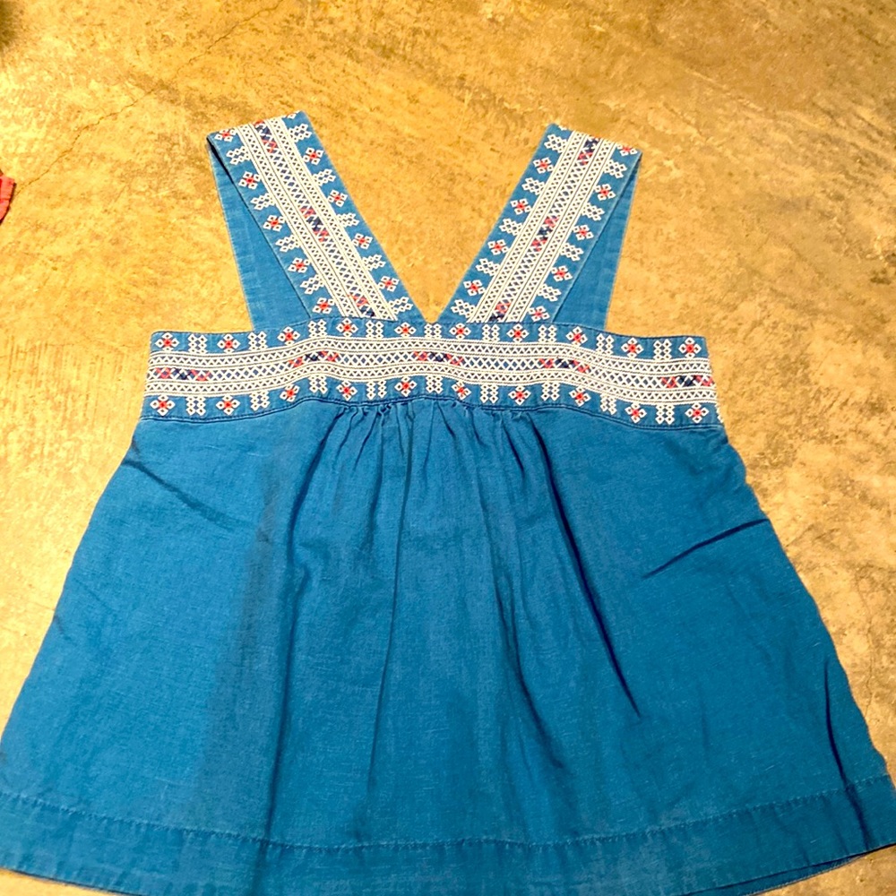 Madewell blouse size 0 great condition, beautiful embroidered top